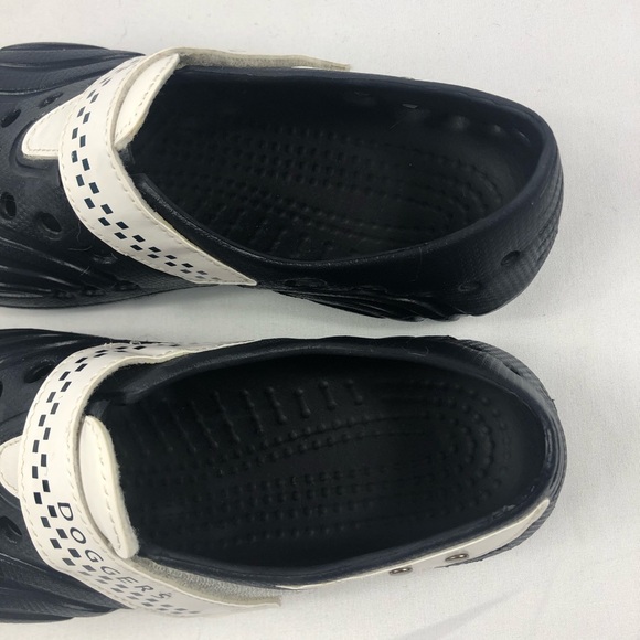 Dodgers Blue and white women’s rubber style clog shoe Size 5/6 - Picture 3 of 6